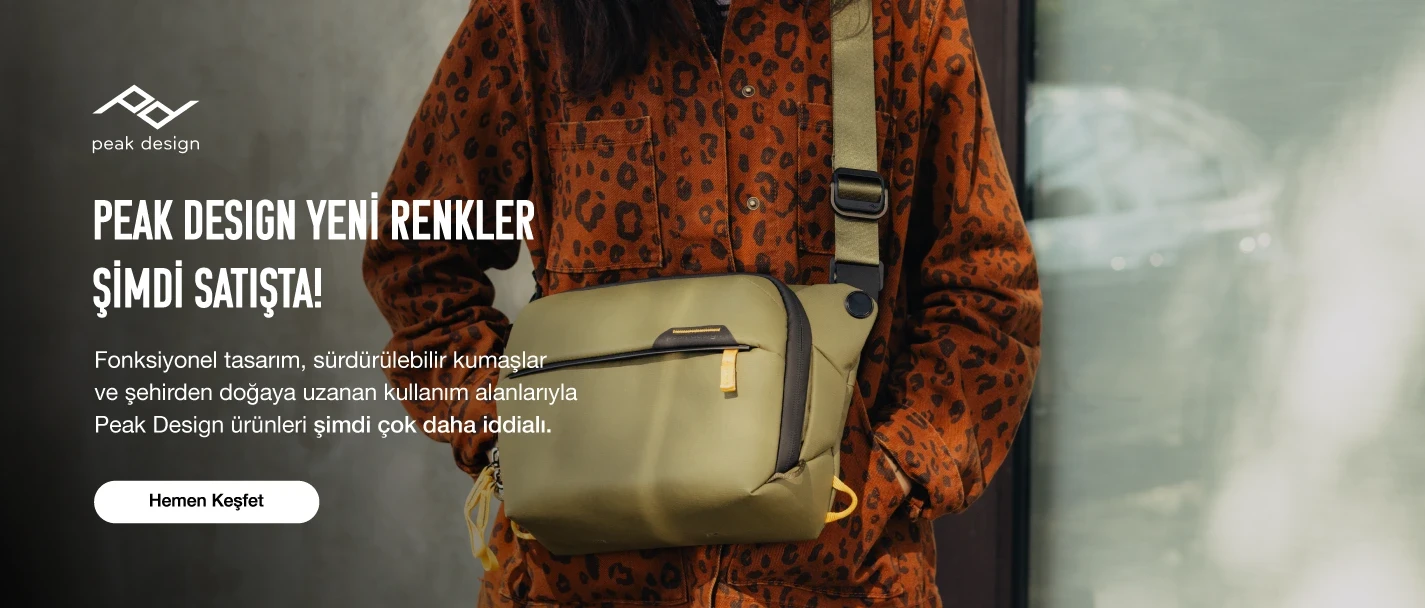Peak Design yeni renkler Banner