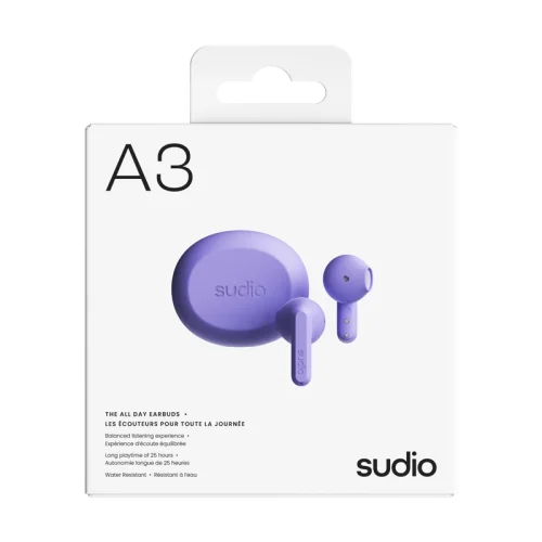 A3 Kablosuz (True Wireless) Kulak İçi Kulaklık | Soft Purple - 6