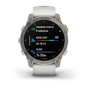Epix Gen 2 Sapphire Edition 47 mm Akıllı Saat - White Titanium - Garmin