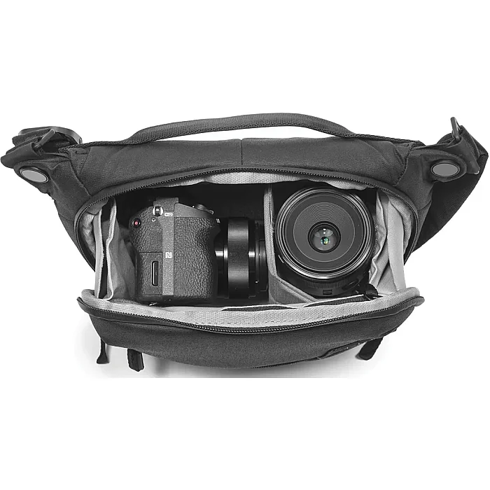Everyday Sling 3L V2 Fonksiyonel Omuz Çantası - Black - 4