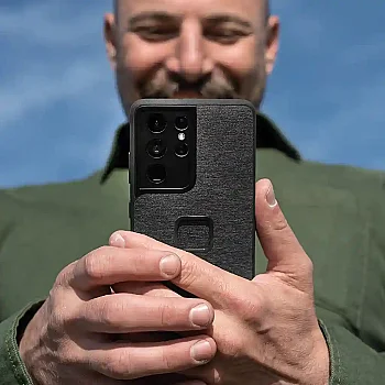 Fabric Case Galaxy S22+ Manyetik Telefon Kılıfı - Charcoal - 2