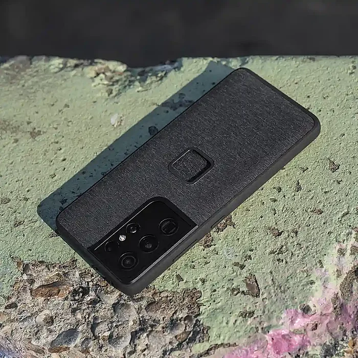 Fabric Case Galaxy S22+ Manyetik Telefon Kılıfı - Charcoal - 3