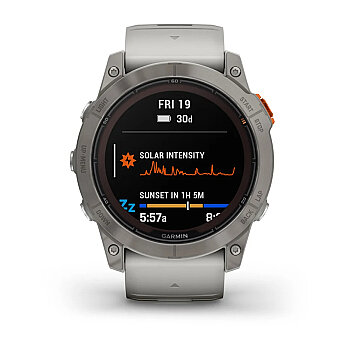Fenix 7X Pro Sapphire Solar Edition 51 mm Akıllı Saat - Fog Gray/Ember Orange - 4