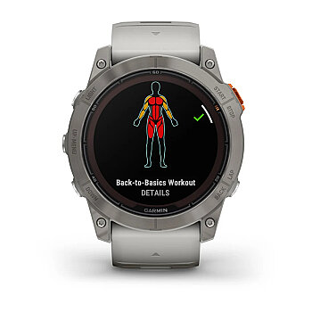 Fenix 7X Pro Sapphire Solar Edition 51 mm Akıllı Saat - Fog Gray/Ember Orange - 5