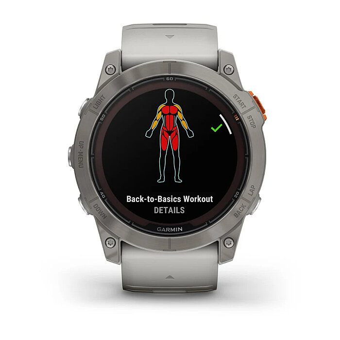 Fenix 7X Pro Sapphire Solar Edition 51 mm Akıllı Saat - Fog Gray/Ember Orange - 5
