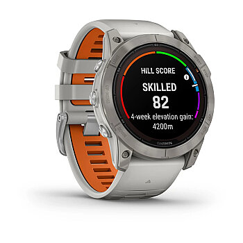 Fenix 7X Pro Sapphire Solar Edition 51 mm Akıllı Saat - Fog Gray/Ember Orange - 6
