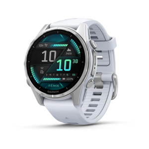 Fenix 8 AMOLED 43 mm GPS Akıllı Saat - Silver/Whitestone - Garmin