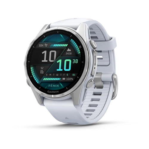Fenix 8 AMOLED 43 mm GPS Akıllı Saat - Silver/Whitestone - 2