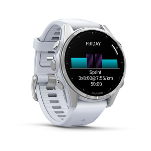 Fenix 8 AMOLED 43 mm GPS Akıllı Saat - Silver/Whitestone - 4
