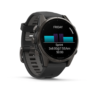 Fenix 8 Sapphire AMOLED 43 mm GPS Akıllı Saat - Black/Pebble Gray - 4