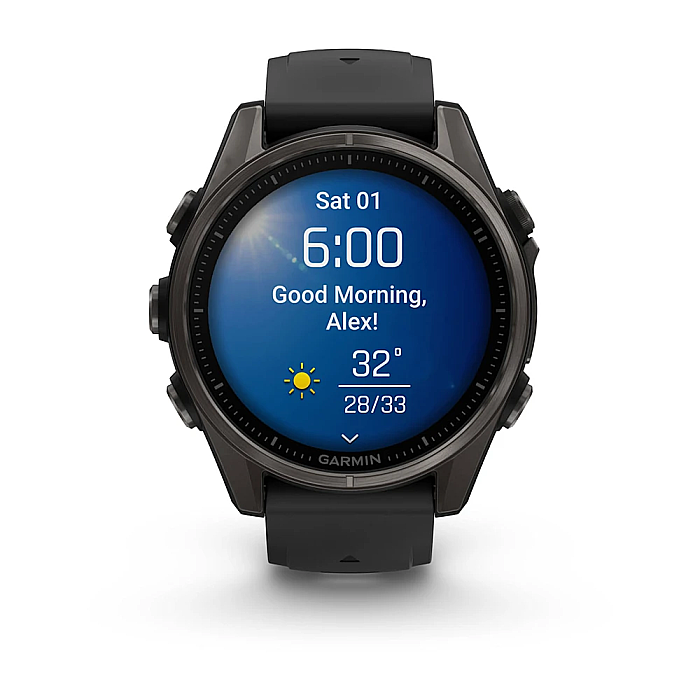 Fenix 8 Sapphire AMOLED 43 mm GPS Akıllı Saat - Black/Pebble Gray - 3