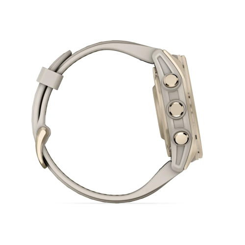 fenix 8 - 43 mm, AMOLED - Sapphire, Soft Gold ve Gri | Kum Taşı Silikon Kayışlı - 6