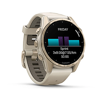 Fenix 8 Sapphire AMOLED 43 mm Akıllı Saat - Soft Gold/Dark Sandstone - 4