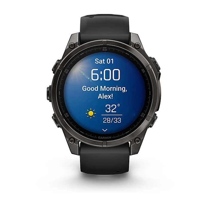 Fenix 8 Sapphire AMOLED 47 mm GPS Akıllı Saat - Black/Pebble Gray - 3