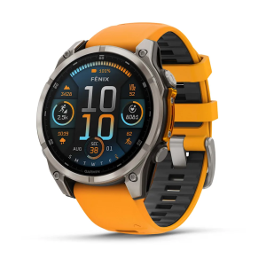 Fenix 8 Sapphire AMOLED 47 mm GPS Akıllı Saat - Spark Orange/Graphite - 2