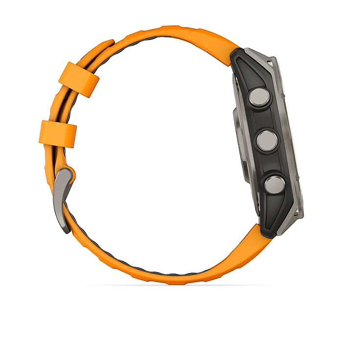 Fenix 8 Sapphire AMOLED 47 mm GPS Akıllı Saat - Spark Orange/Graphite - 6