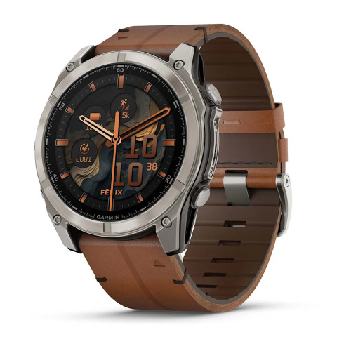 Fenix 8 Sapphire AMOLED 51 mm Akıllı Saat - Brown Leather - 2