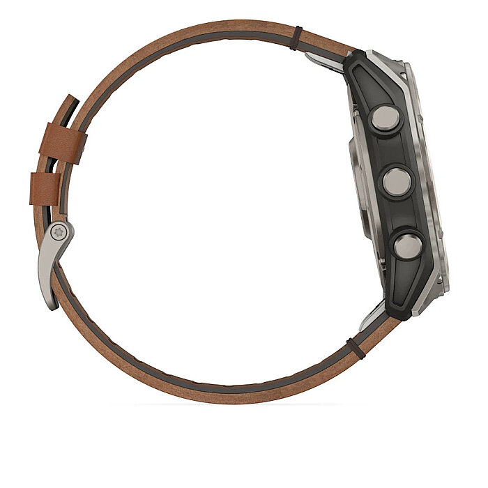 Fenix 8 Sapphire AMOLED 51 mm Akıllı Saat - Brown Leather - 5