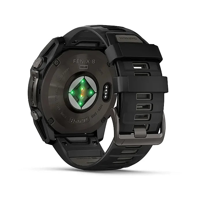 Fenix 8 Sapphire Solar 51 mm GPS Akıllı Saat – Black/Gray - 3