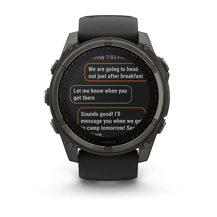 Fenix 8 Sapphire Solar 51 mm GPS Akıllı Saat – Black/Gray - 4