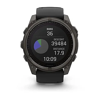 Fenix 8 Sapphire Solar 51 mm GPS Akıllı Saat – Black/Gray - 5