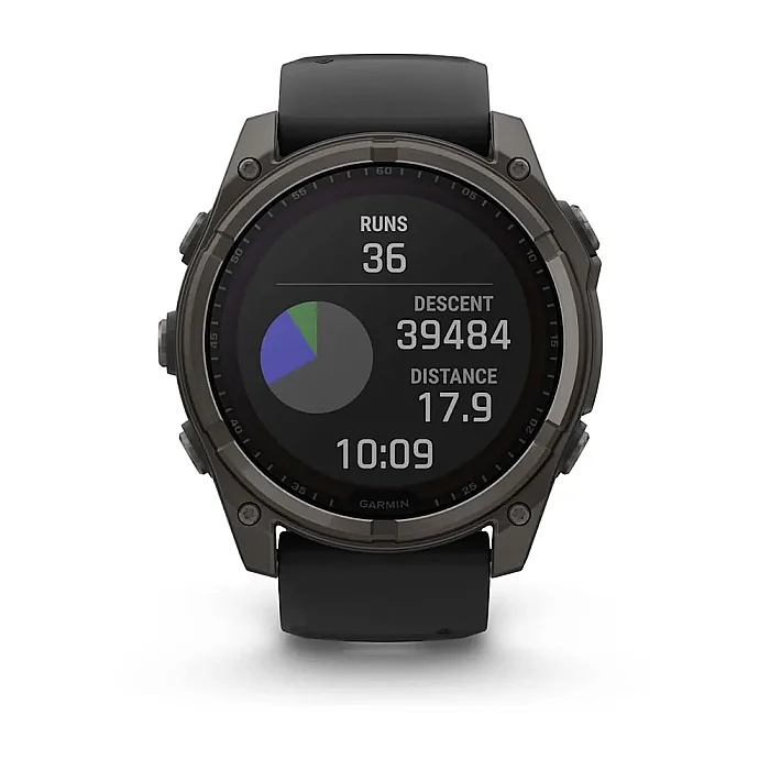 Fenix 8 Sapphire Solar 51 mm GPS Akıllı Saat – Black/Gray - 5