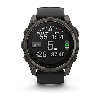 Fenix 8 Sapphire Solar 51 mm GPS Akıllı Saat – Black/Gray - 6
