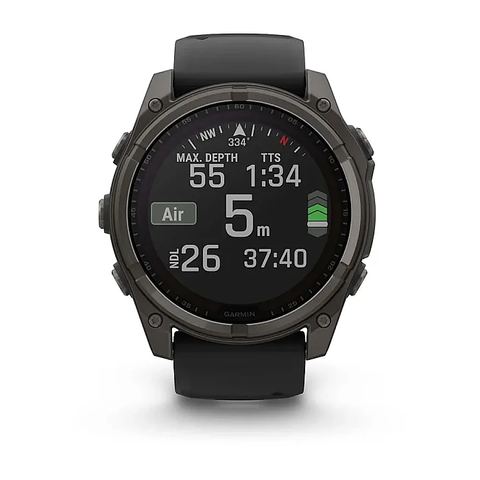 Fenix 8 Sapphire Solar 51 mm GPS Akıllı Saat – Black/Gray - 6