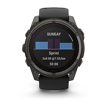 Fenix 8 Sapphire Solar 51 mm GPS Akıllı Saat – Black/Gray - 11