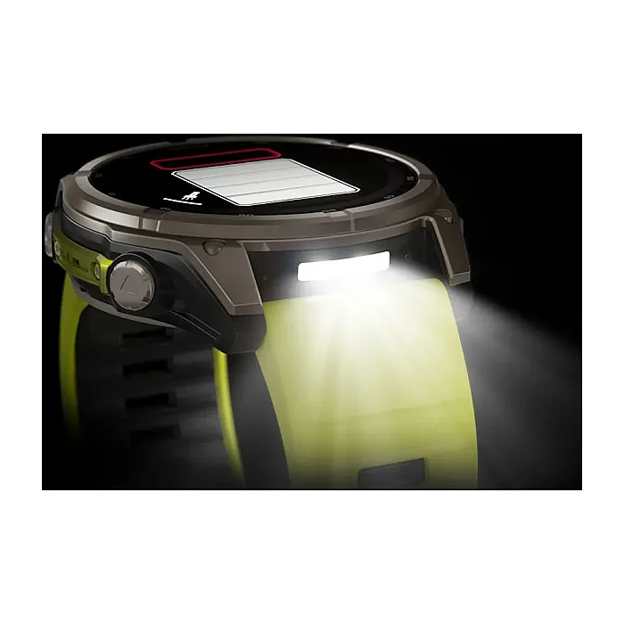 Fenix 8 Sapphire Solar 51 mm GPS Akıllı Saat – Black/Amp Yellow - 3