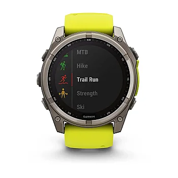 Fenix 8 Sapphire Solar 51 mm GPS Akıllı Saat – Black/Amp Yellow - 9