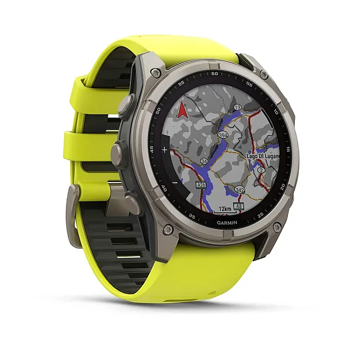 Fenix 8 Sapphire Solar 51 mm GPS Akıllı Saat – Black/Amp Yellow - 5