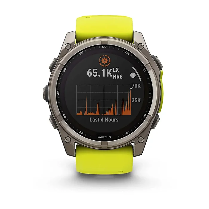 Fenix 8 Sapphire Solar 51 mm GPS Akıllı Saat – Black/Amp Yellow - 12