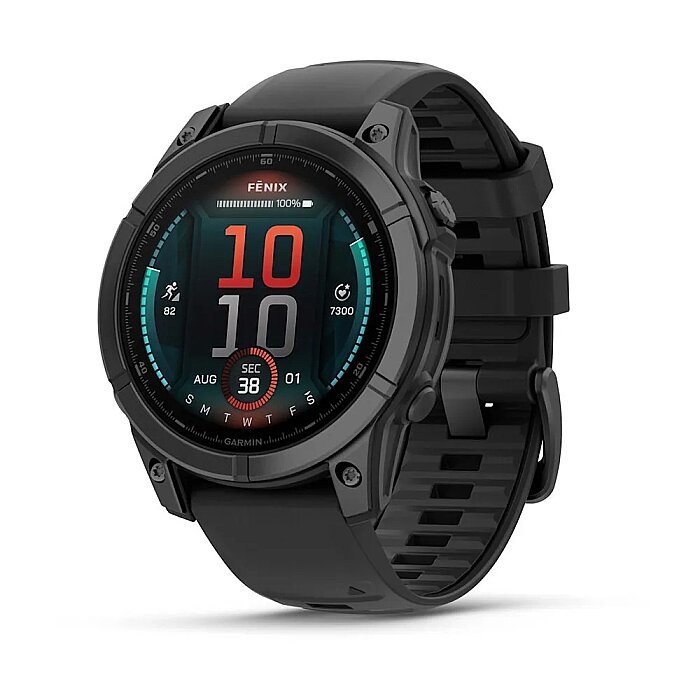 Fenix E AMOLED 47 mm GPS Akıllı Saat - Slate Gray/Black - 1