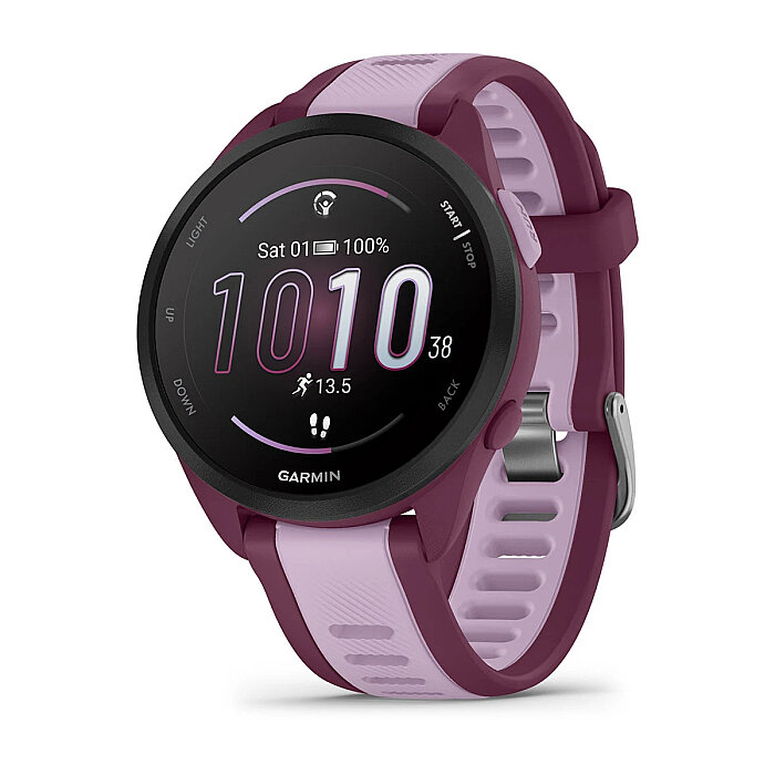 Forerunner 165 Music AMOLED 43 mm GPS Koşu Saati - Berry/Lilac - 1