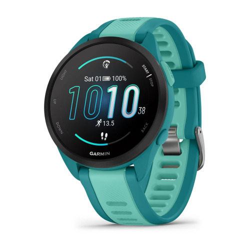 Forerunner 165 Music AMOLED 43 mm GPS Koşu Saati - Turquoise/Aqua - 1