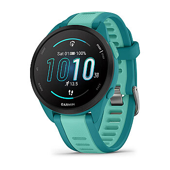 Forerunner 165 Music AMOLED 43 mm GPS Koşu Saati - Turquoise/Aqua - Garmin