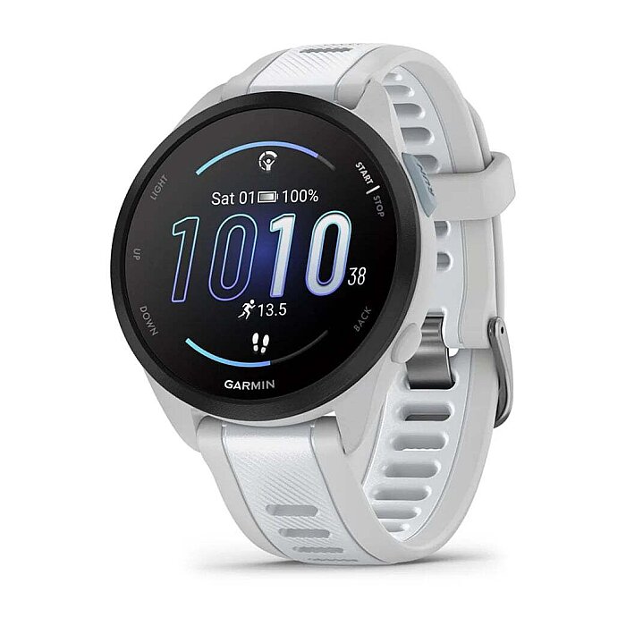 Forerunner 165 AMOLED 43 mm GPS Koşu Saati - Mist Gray/Whitestone - 1