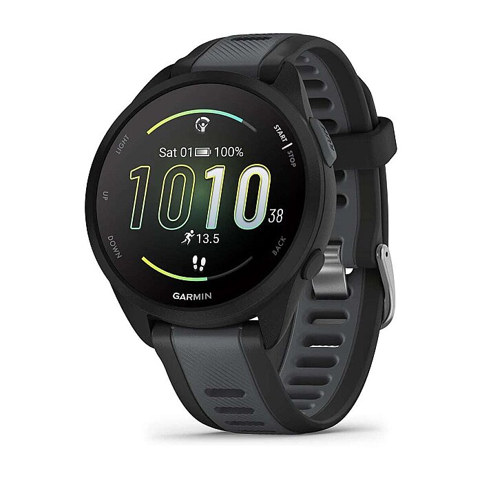 Forerunner 165 AMOLED 43 mm GPS Koşu Saati - Slate Gray/Black - 1