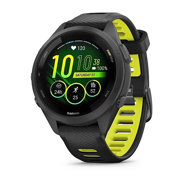 Forerunner 265S AMOLED GPS Akıllı Koşu Saati - Black/Amp Yellow - 1