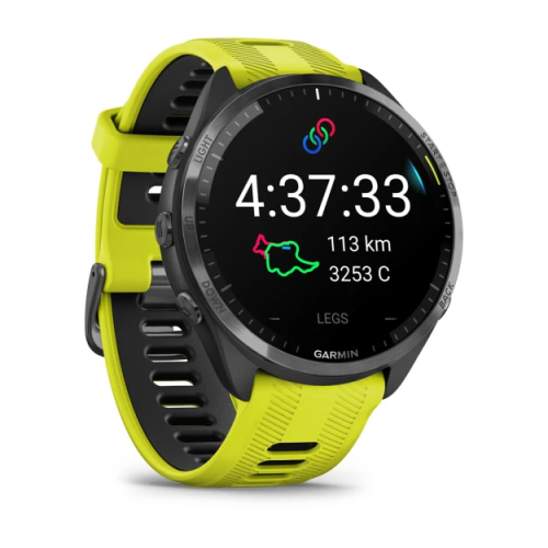 Forerunner 965 AMOLED GPS Triatlon ve Koşu Saati - Black/Amp Yellow - 4
