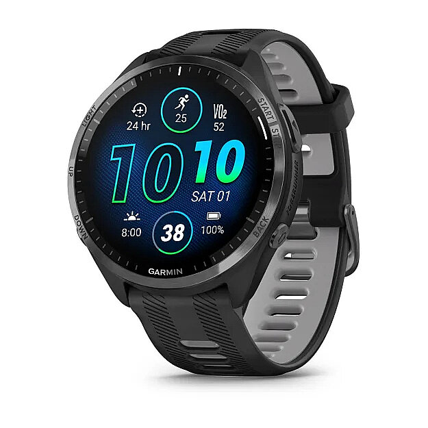 Forerunner 965 AMOLED GPS Triatlon ve Koşu Saati - Black/Powder Gray Titanium - 2