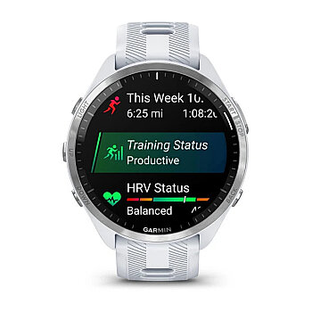 Forerunner 965 AMOLED GPS Triatlon ve Koşu Saati - Whitestone/Powder Gray - 3