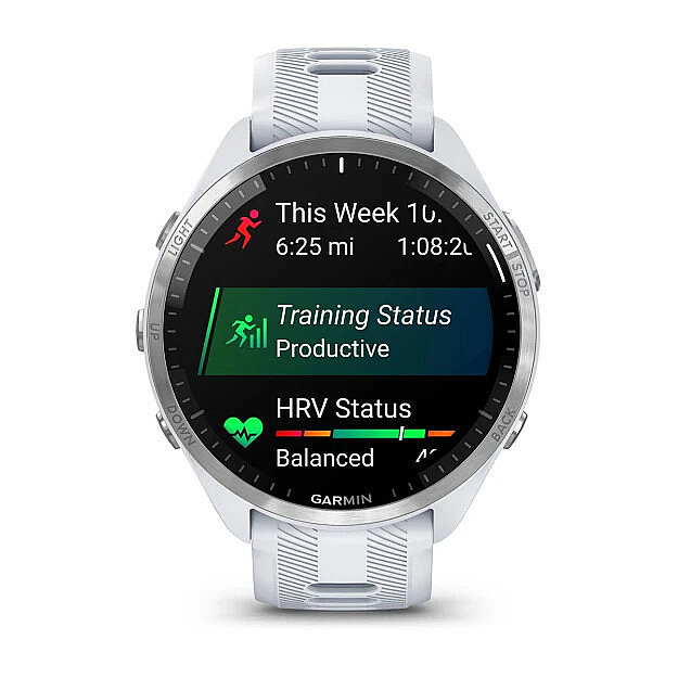 Forerunner 965 AMOLED GPS Triatlon ve Koşu Saati - Whitestone/Powder Gray - 3