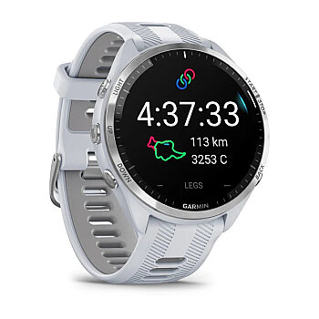 Forerunner 965 AMOLED GPS Triatlon ve Koşu Saati - Whitestone/Powder Gray - 4
