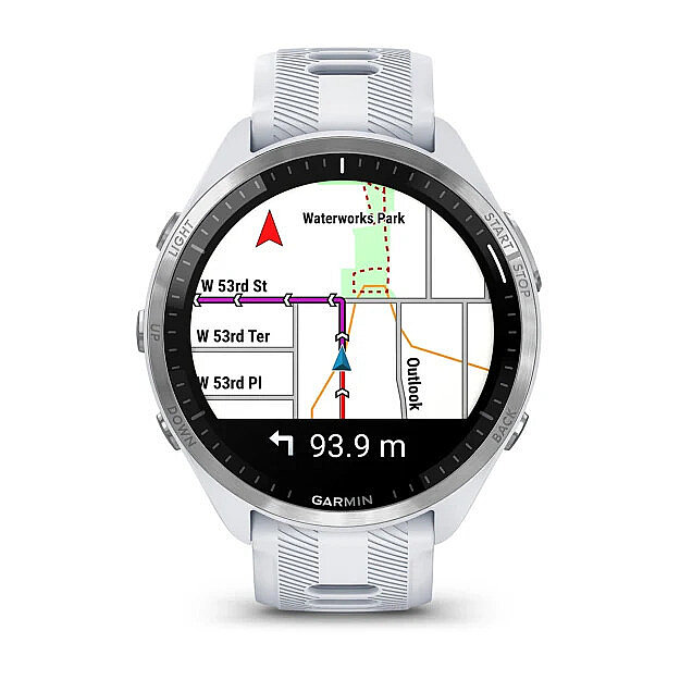 Forerunner 965 AMOLED GPS Triatlon ve Koşu Saati - Whitestone/Powder Gray - 5