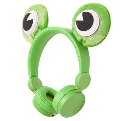 Freddy Frog Animaticks Yeşil Çıkarılabilir Aksesuarlı Kulak Üstü Çocuk Kulaklığı - 1