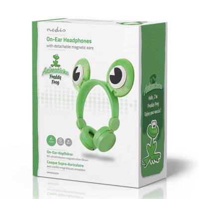 Freddy Frog Animaticks Yeşil Çıkarılabilir Aksesuarlı Kulak Üstü Çocuk Kulaklığı - 2