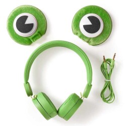 Freddy Frog Animaticks Yeşil Çıkarılabilir Aksesuarlı Kulak Üstü Çocuk Kulaklığı - 4