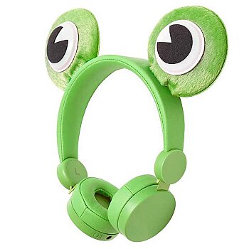 Freddy Frog Animaticks Yeşil Çıkarılabilir Aksesuarlı Kulak Üstü Çocuk Kulaklığı - Nedis